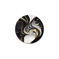 Pattern Gold Marble Golf Ball Marker (10 Pack) by Vaneshop