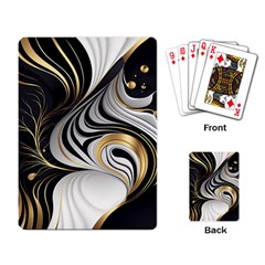 Pattern Gold Marble Playing Cards Single Design (rectangle) by Vaneshop