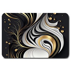 Pattern Gold Marble Large Doormat by Vaneshop