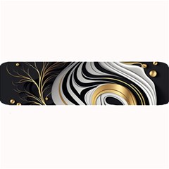 Pattern Gold Marble Large Bar Mat by Vaneshop