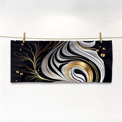 Pattern Gold Marble Hand Towel