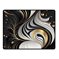 Pattern Gold Marble Fleece Blanket (small)