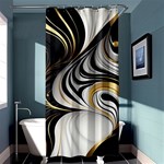 Pattern Gold Marble Shower Curtain 36  x 72  (Stall)  Curtain(36 X72 )