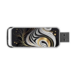 Pattern Gold Marble Portable Usb Flash (two Sides) by Vaneshop