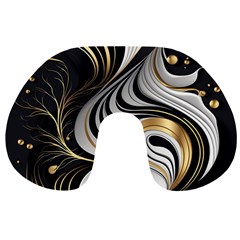 Pattern Gold Marble Travel Neck Pillow