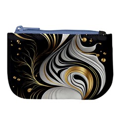 Pattern Gold Marble Large Coin Purse by Vaneshop