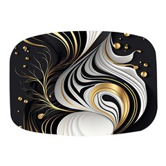 Pattern Gold Marble Mini Square Pill Box by Vaneshop