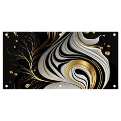 Pattern Gold Marble Banner And Sign 4  X 2  by Vaneshop