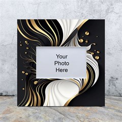 Pattern Gold Marble White Box Photo Frame 4  X 6  by Vaneshop