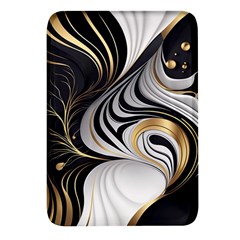 Pattern Gold Marble Rectangular Glass Fridge Magnet (4 Pack) by Vaneshop