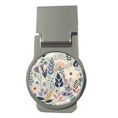 Flower Floral Pastel Money Clips (round) 