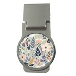 Flower Floral Pastel Money Clips (Round)  Front