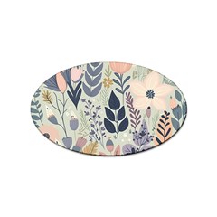 Flower Floral Pastel Sticker (oval)