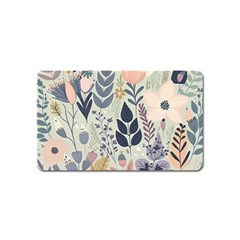 Flower Floral Pastel Magnet (name Card)