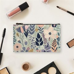 Flower Floral Pastel Cosmetic Bag (small) by Vaneshop