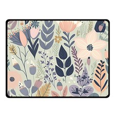 Flower Floral Pastel Fleece Blanket (small) by Vaneshop