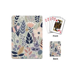 Flower Floral Pastel Playing Cards Single Design (mini) by Vaneshop