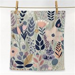 Flower Floral Pastel Face Towel Front