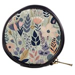 Flower Floral Pastel Mini Makeup Bag Front