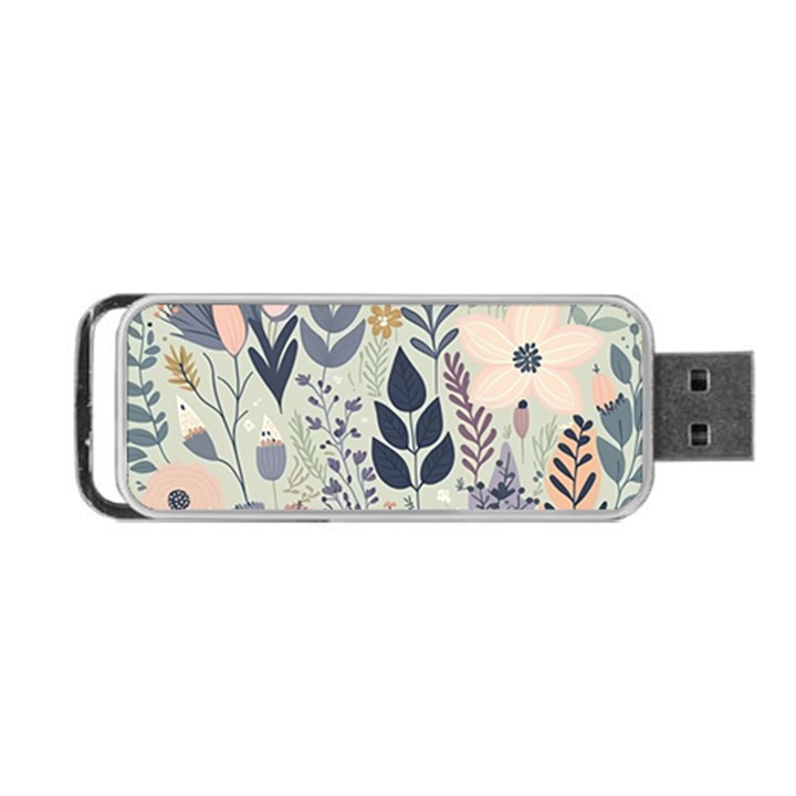 Flower Floral Pastel Portable USB Flash (One Side)