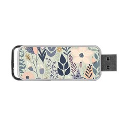 Flower Floral Pastel Portable Usb Flash (two Sides)