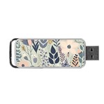 Flower Floral Pastel Portable USB Flash (Two Sides) Front