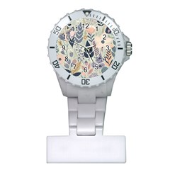 Flower Floral Pastel Plastic Nurses Watch by Vaneshop