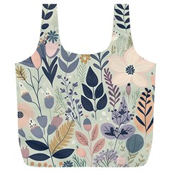 Flower Floral Pastel Full Print Recycle Bag (xl) by Vaneshop