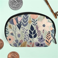 Flower Floral Pastel Accessory Pouch (large) by Vaneshop