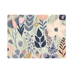 Flower Floral Pastel Premium Plush Fleece Blanket (mini) by Vaneshop