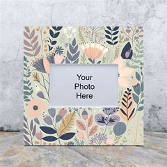 Flower Floral Pastel White Box Photo Frame 4  X 6  by Vaneshop