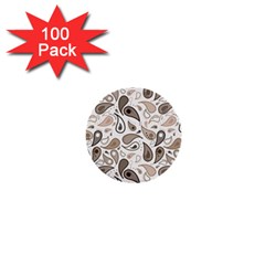 Paisley Pattern Background Graphic 1  Mini Buttons (100 Pack)  by Vaneshop