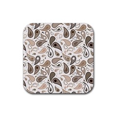 Paisley Pattern Background Graphic Rubber Coaster (square) by Vaneshop