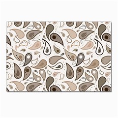 Paisley Pattern Background Graphic Postcards 5  X 7  (pkg Of 10) by Vaneshop