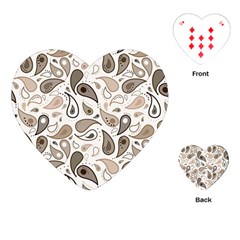 Paisley Pattern Background Graphic Playing Cards Single Design (heart) by Vaneshop