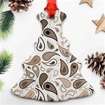 Paisley Pattern Background Graphic Christmas Tree Ornament (Two Sides) Front