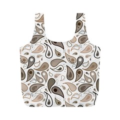 Paisley Pattern Background Graphic Full Print Recycle Bag (m) by Vaneshop