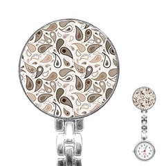 Paisley Pattern Background Graphic Stainless Steel Nurses Watch by Vaneshop