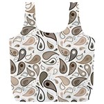 Paisley Pattern Background Graphic Full Print Recycle Bag (XL) Back