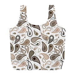 Paisley Pattern Background Graphic Full Print Recycle Bag (l) by Vaneshop