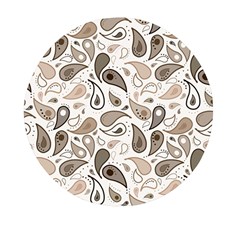 Paisley Pattern Background Graphic Mini Round Pill Box by Vaneshop