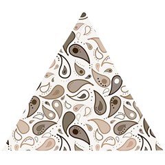 Paisley Pattern Background Graphic Wooden Puzzle Triangle by Vaneshop