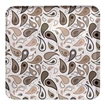 Paisley Pattern Background Graphic Square Glass Fridge Magnet (4 pack) Front