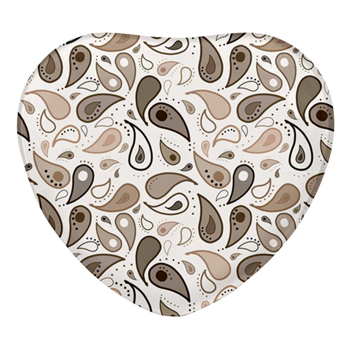 Paisley Pattern Background Graphic Heart Glass Fridge Magnet (4 pack)