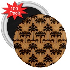 Camel Palm Tree 3  Magnets (100 Pack) by Vaneshop