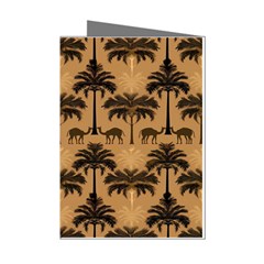 Camel Palm Tree Mini Greeting Cards (pkg Of 8) by Vaneshop