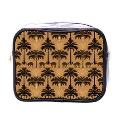 Camel Palm Tree Mini Toiletries Bag (one Side) by Vaneshop