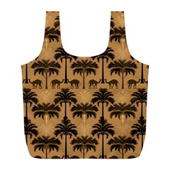 Camel Palm Tree Full Print Recycle Bag (l) by Vaneshop