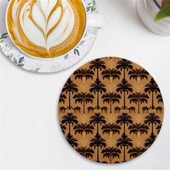 Camel Palm Tree Uv Print Round Tile Coaster