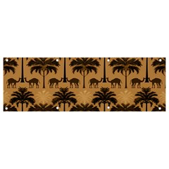 Camel Palm Tree Banner And Sign 9  X 3  by Vaneshop